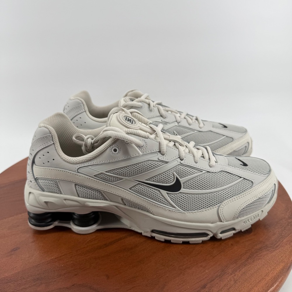 Nike Shox Ride 2 Light Bone Metallic Black Retro Runner II7635-002‎ Mens 10.5